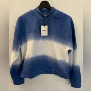 OAT New York Blue Stripped pullover sweatshirt NWT XS